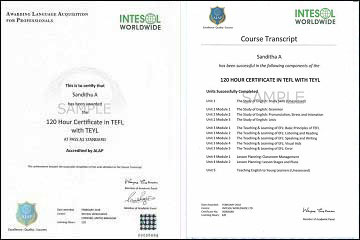 TEFL Certification India